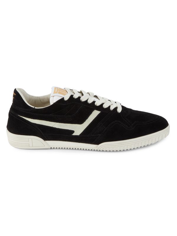 TOM FORD Logo Suede Low Top Sneakers